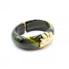 Bracelet tendance résine - fleur acier doré