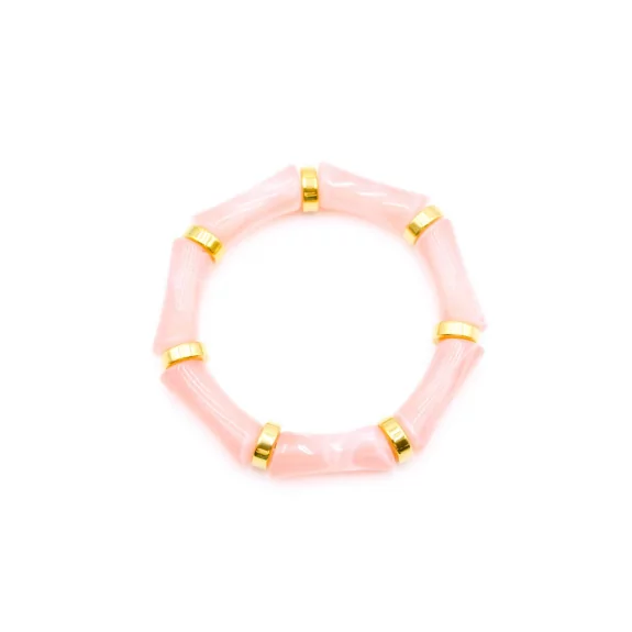 Bracelet résine avec anneau doré