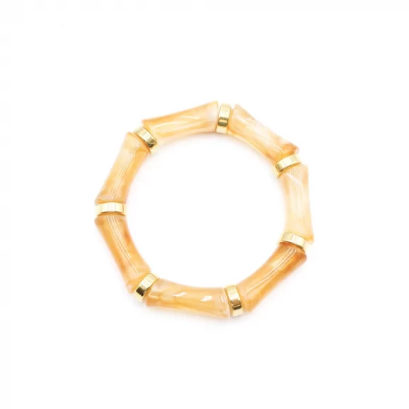 Bracelet résine avec anneau doré