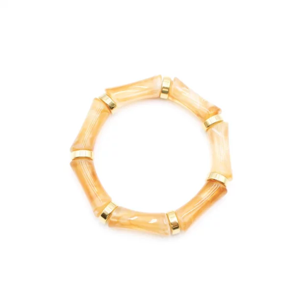 Bracelet résine avec anneau doré