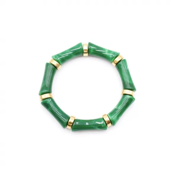 Bracelet résine avec anneau doré