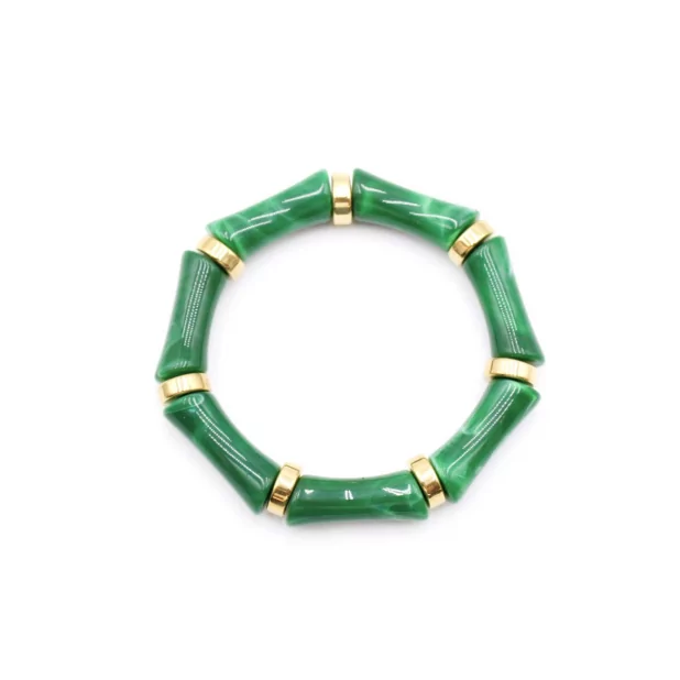 Bracelet résine avec anneau doré