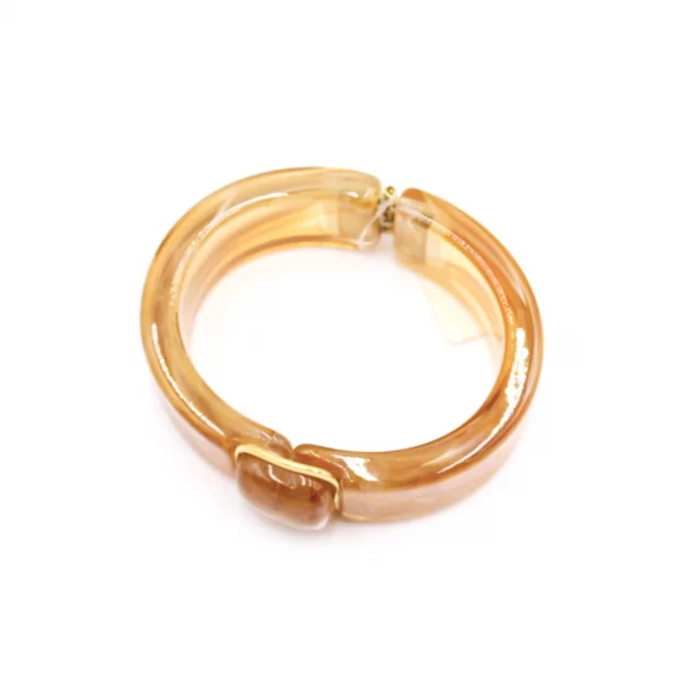 Bracelet jonc résine avec cabochon