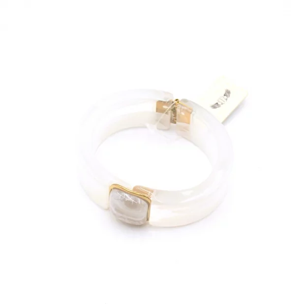 Bracelet jonc résine avec cabochon