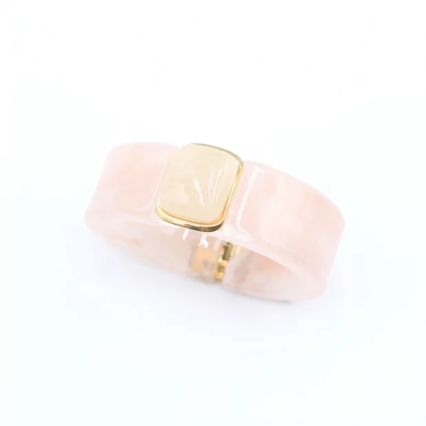 Bracelet jonc résine avec cabochon