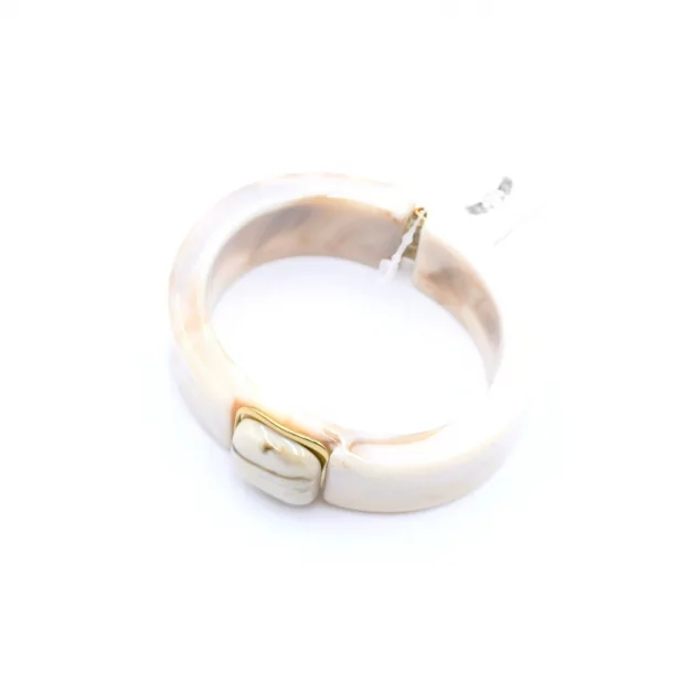 Bracelet jonc résine avec cabochon