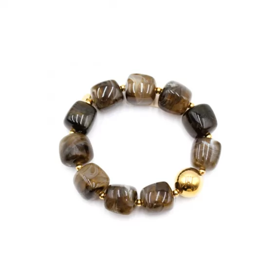 Bracelet résine motif marbre