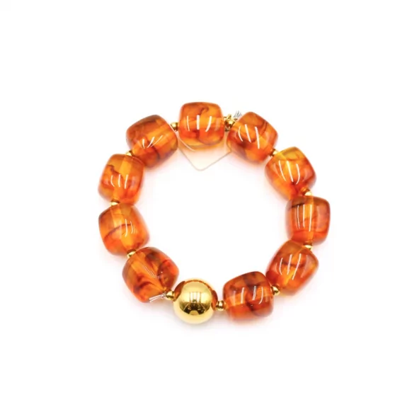 Bracelet résine motif marbre