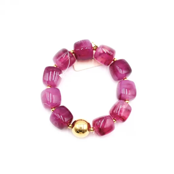 Bracelet résine motif marbre