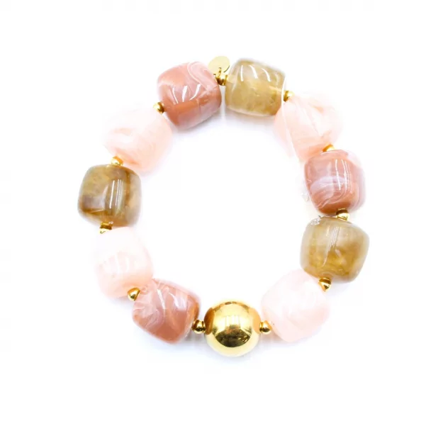 Bracelet résine motif marbre