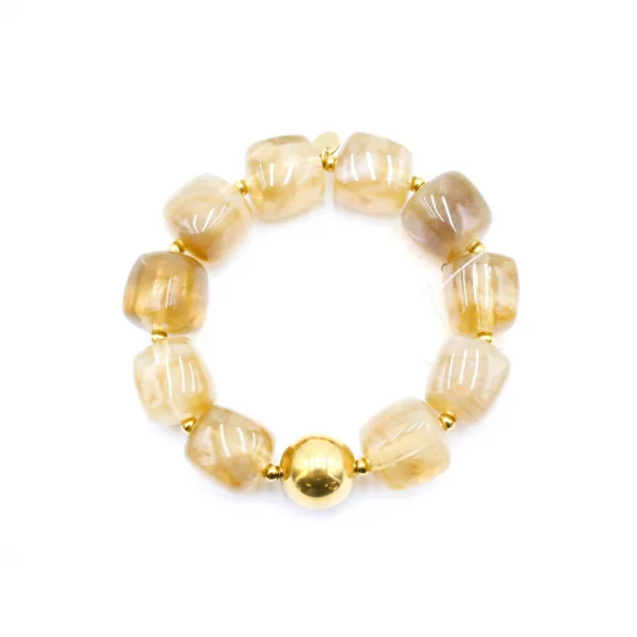 Bracelet résine motif marbre