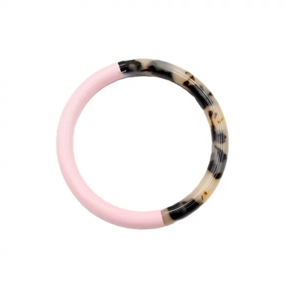 Jonc résine épais couleur léopard