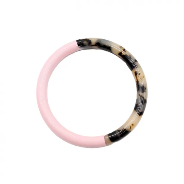 Jonc résine épais couleur léopard