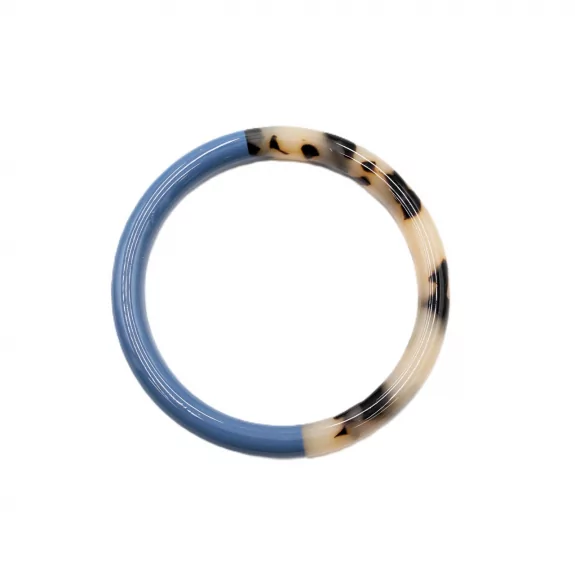 Jonc résine épais couleur léopard