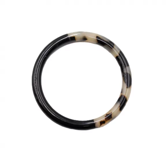 Jonc résine épais couleur léopard