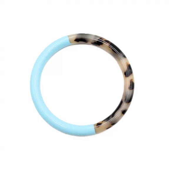 Jonc résine épais couleur léopard