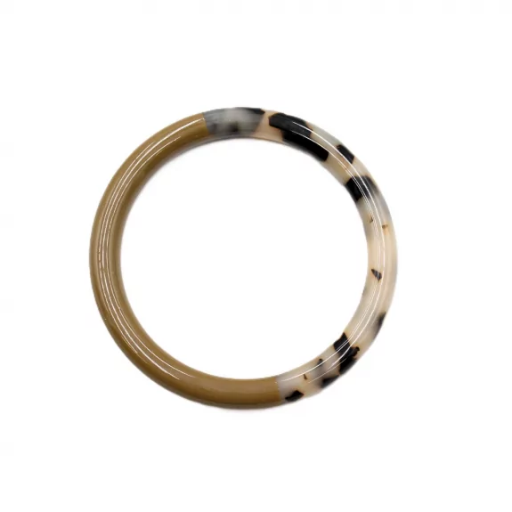 Jonc résine épais couleur léopard