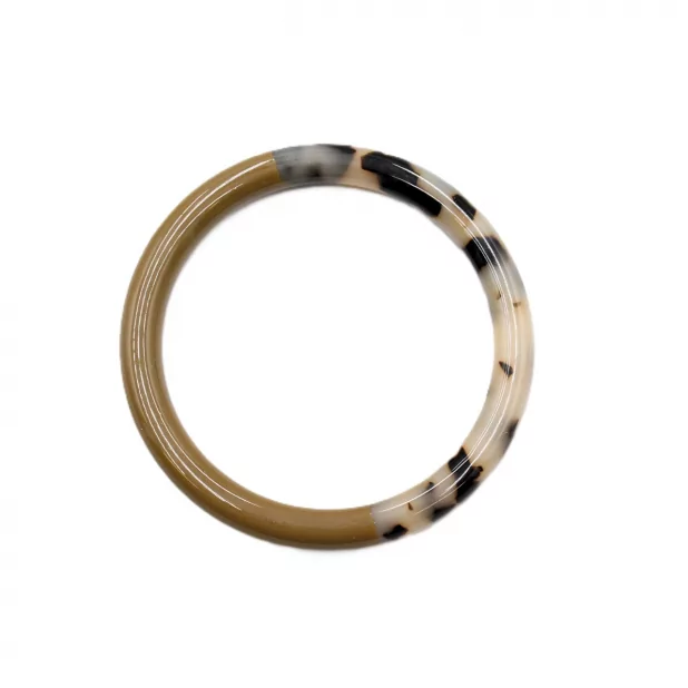 Jonc résine épais couleur léopard