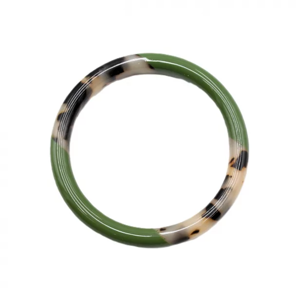 Jonc résine épais couleur léopard