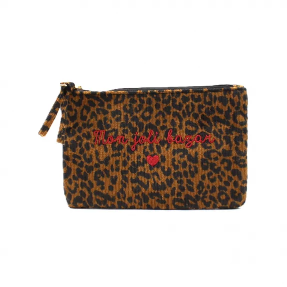 Pochette léopard message - Mon joli bazar