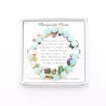 Coffret bracelet en pierre véritable Amazonite russe