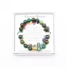 Coffret bracelet en pierre véritable turquoise africaine