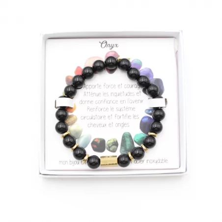 Bracelet pierre naturelle onyx