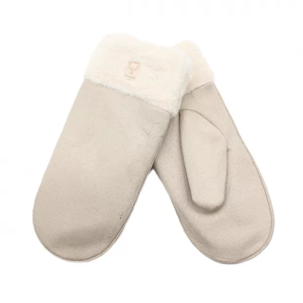 Moufle fourré moumoute