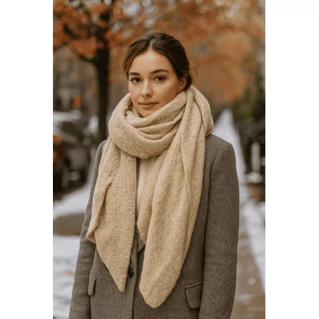 Echarpe douce biseautée