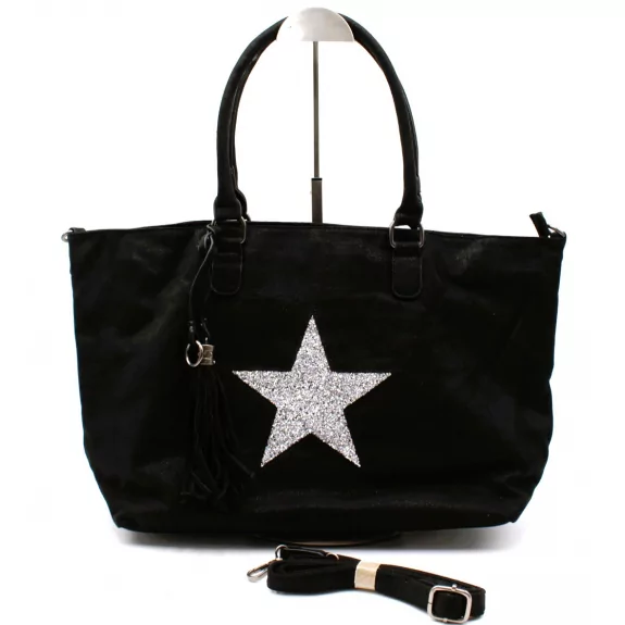 Sac cabas avec étoile strass