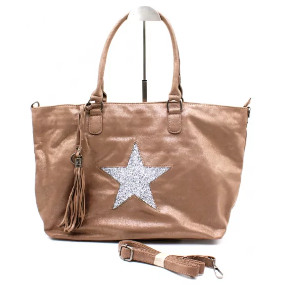 Sac cabas avec étoile strass
