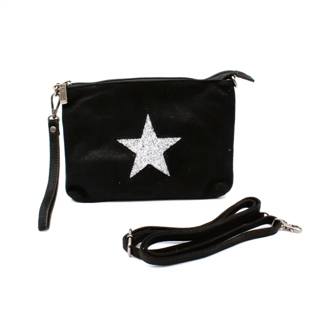 Sac pochette étoile strass