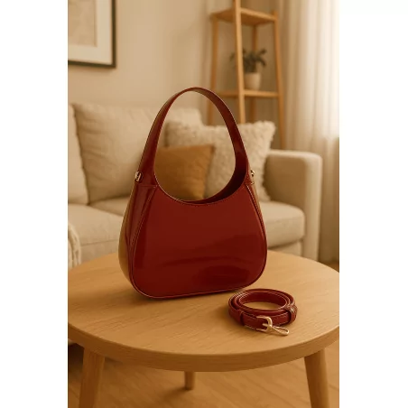 Sac à main vernis luxe