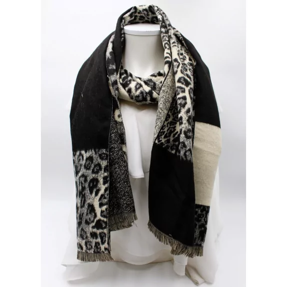 Echarpe chaude divers motifs léopard