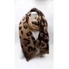 Echarpe chaude divers motifs léopard