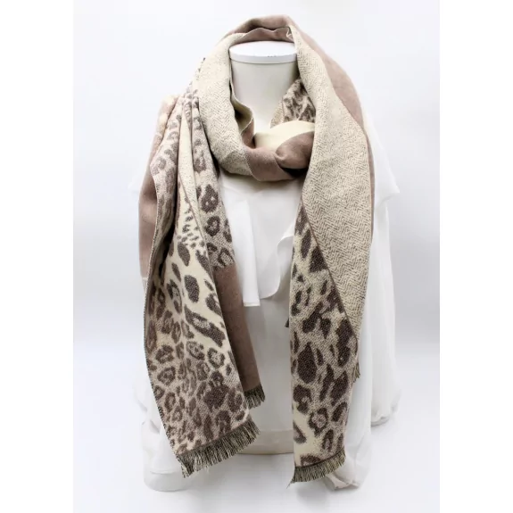 Echarpe chaude divers motifs léopard
