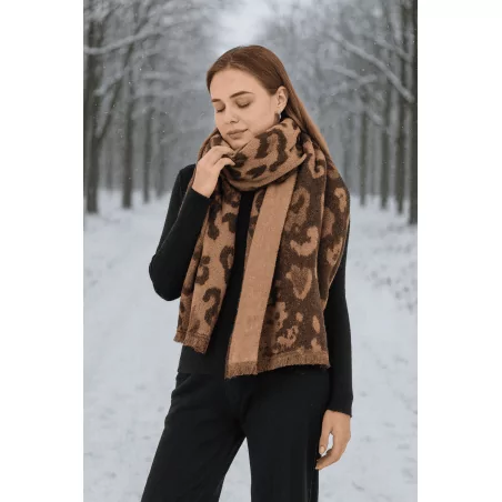 Echarpe chaude divers motifs léopard