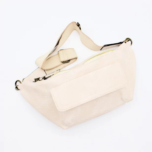 Sac banane uni avec poche