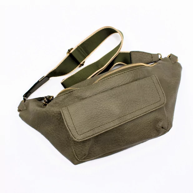 Sac banane uni avec poche