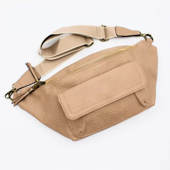 Sac banane uni avec poche