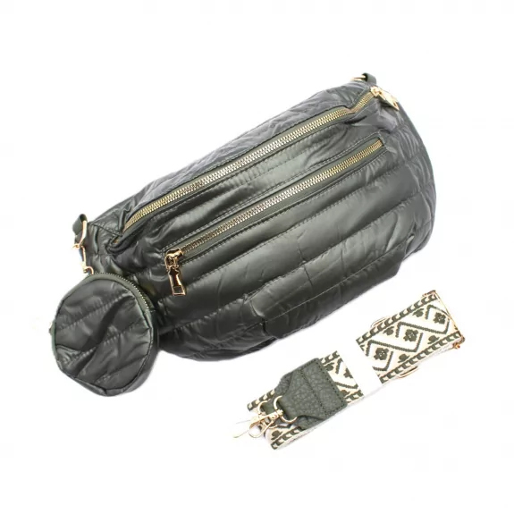 Sac banane matelassé avec lanière à motifs