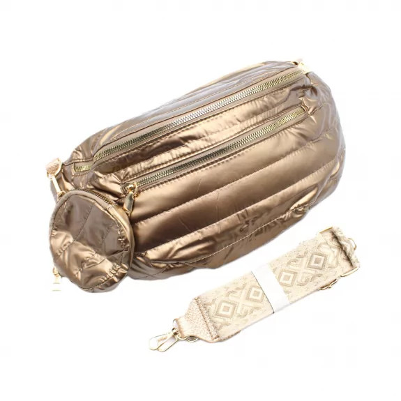 Sac banane matelassé avec lanière à motifs