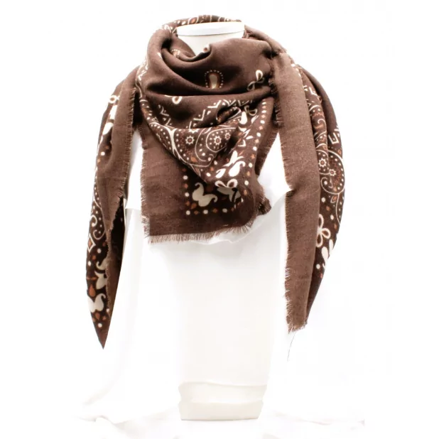 Echarpe carrée avec imprimé mode