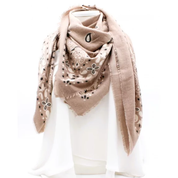 Echarpe carrée avec imprimé mode