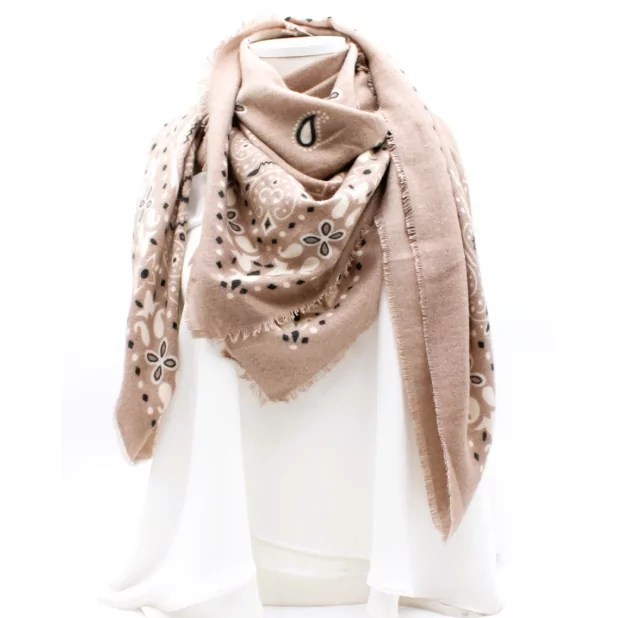 Echarpe carrée avec imprimé mode