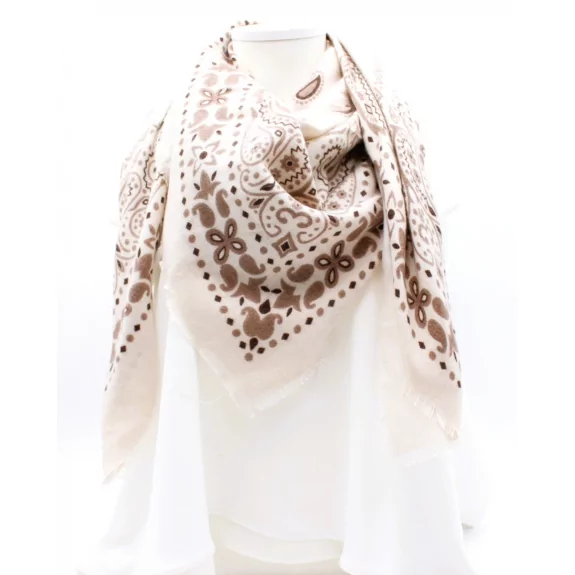 Echarpe carrée avec imprimé mode