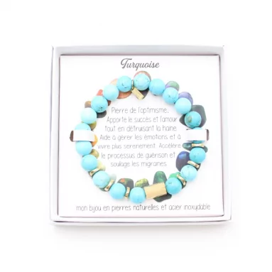 bracelet pierre naturelle turquoise
