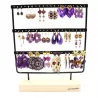 Pack de 18 boucles d'oreilles acier - VIOLET