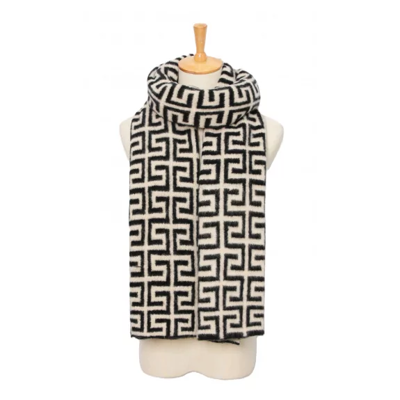 Echarpe laine tendance motif luxe