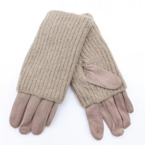 Gant suédine avec mitaine